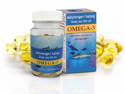 20.000 Ft. feletti vásárlásnál választható ajándék! Omega-3 mélytengeri halolaj kapszula 60x - Kedvező zsírsav-összetételű halolaj, a szív egészségéért.