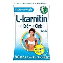 L-karnitin 500 + Króm + Cink kapszula (Dr Chen Patika)