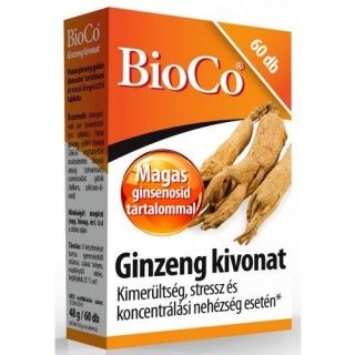 BioCo Ginzeng kivonat tabletta 60db