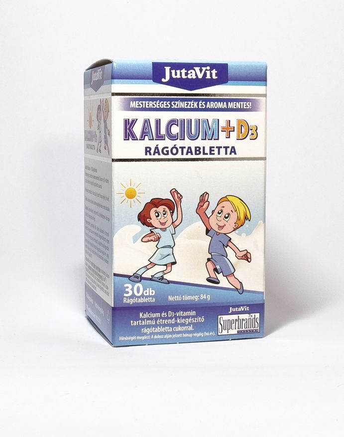 JutaVit KALCIUM +D3 rágótabletta, 30 db