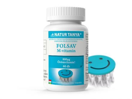 Natur Tanya® Folsav tabletta (M-vitamin) - Az öröm vitaminja! Fáradtság és kimerültség.