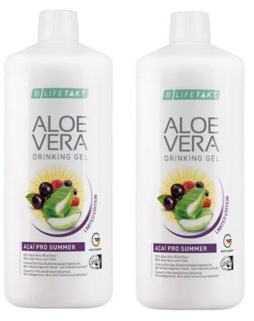 2 palack Aloe Vera Gél, Acai bogyókkal és ribizlivel.