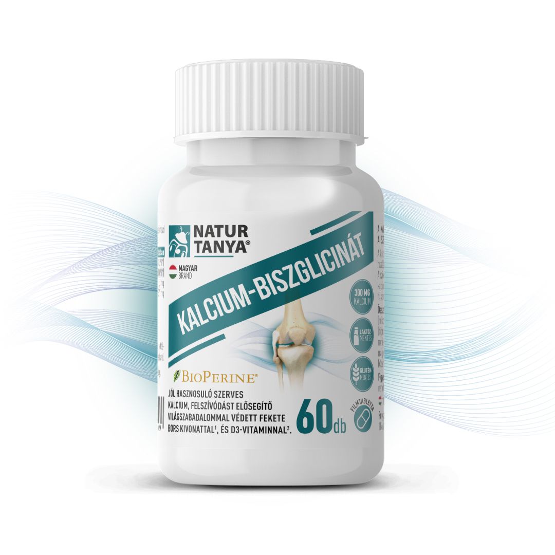 KALCIUM-BISZGLICINÁT - világszabadalommal védett BioPerine® és D3-vitamin 60 db