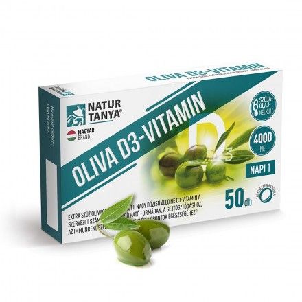 OLIVA D3-vitamin - 4000 NE Quali®-D aktív D3-vitamin.