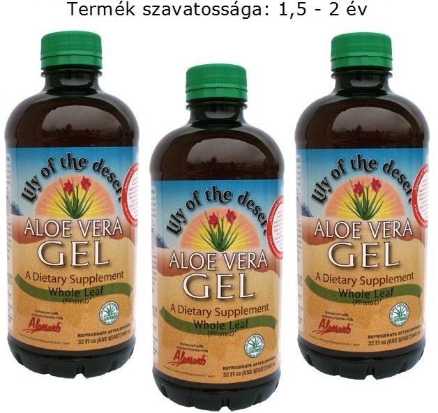 3 palack Aloe Vera natúr GÉL (2,84 liter)